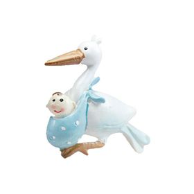 12 Adet Bebek Taşıyan Leylek Biblo