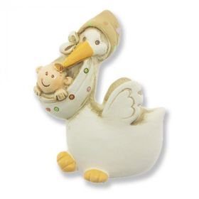 12 Adet Leylekli Bebek Vintage Biblo