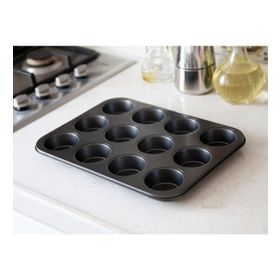 12 Bölmeli Metal Muffin Kek Kalıbı