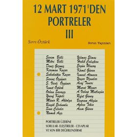 12 Mart 1971´den Portreler 3 - Sırrı Öztürk
