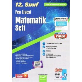 12.Sınıf Fen Lisesi Matematik 2023 Soru Bankası Yarı Çap Yayınları