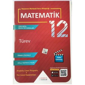 12. Sınıf Matematik Türev Kazanım Merkezli Soru Kitapçığı Video Çözümlü-Sonuç Yayınları