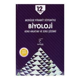 12.Sınıf Modüler Piramit Sistemiyle Biyoloji Konu Anlatımı ve Soru Çözümü Karekök Yayınları