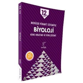 12.Sınıf Modüler Piramit Sistemiyle Biyoloji Konu Anlatımı ve Soru Çözümü Karekök Yayınları