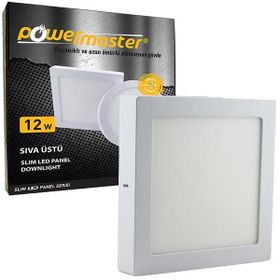 12 Watt Sıva Üstü Panel Kare Led