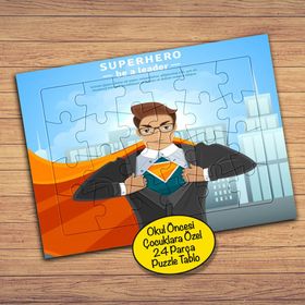 12008 Süper Kahraman Süperhero 24 Parça Çocuklara Özel Yapboz Tablo