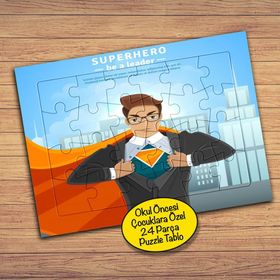 12008 Süper Kahraman Süperhero 24 Parça Çocuklara Özel Yapboz Tablo