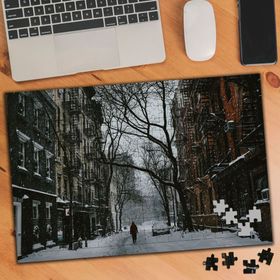 1209401 Karlı Sokak Arası Görüntüsü 240 Parça Puzzle Yapboz