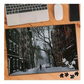 1209401 Karlı Sokak Arası Görüntüsü 240 Parça Puzzle Yapboz