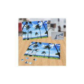 12095983 Palmiyeler Gökyüzü Deniz Doğa 99 Parça Puzzle Yapboz Tablo