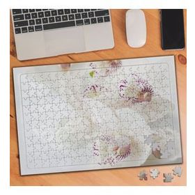 1209612 Beyaz Mor Orkide 240 Parça Puzzle Yapboz
