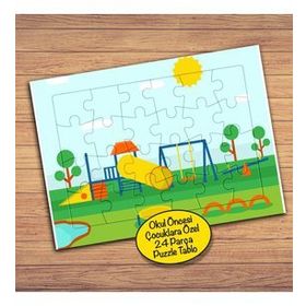 121PZ Renkli Çocuk Parkı Çocuklara Özel Puzzle Yapboz Tablo