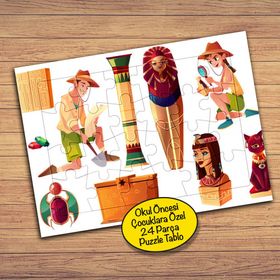 1221 Arkeolojik İnceleme Çocuklara Özel Puzzle Yapboz Tablo