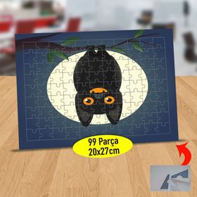 1227 Dolunayda Ters Sallanan Yarasa 99 Parça Puzzle Yapboz Tablo