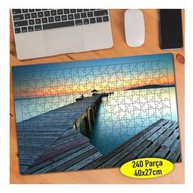 122859385 Gün Batımı Deniz İskelesi 240 Parça Puzzle Yapboz