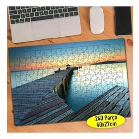 122859385 Gün Batımı Deniz İskelesi 240 Parça Puzzle Yapboz