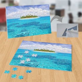 12406960 Mavi Deniz Küçük Ada 99 Parça Puzzle Yapboz Tablo