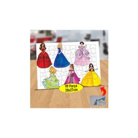 124B Masal Kahramanları Prensesler 99 Parça Puzzle Yapboz Tablo