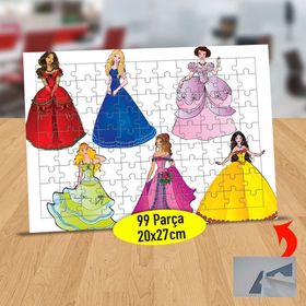 124B Masal Kahramanları Prensesler 99 Parça Puzzle Yapboz Tablo