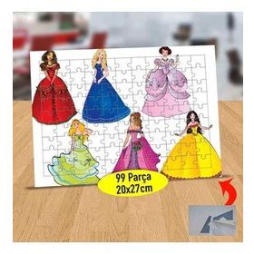 124B Masal Kahramanları Prensesler 99 Parça Puzzle Yapboz Tablo