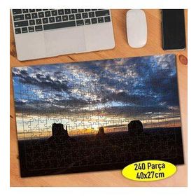 1258 Gün Batımı Arizona Monument Valley 240 Parça Puzzle Yapboz