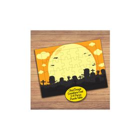 125PZ Hallowen Zombiler Çocuklara Özel Puzzle Yapboz Tablo