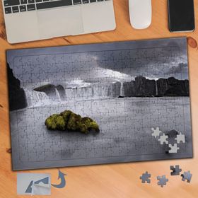 126 Şelale Tabiat Harikası Manzara 240 Parça Puzzle Yapboz Tablo