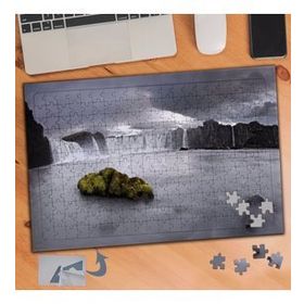 126 Şelale Tabiat Harikası Manzara 240 Parça Puzzle Yapboz Tablo
