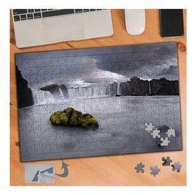 126 Şelale Tabiat Harikası Manzara 240 Parça Puzzle Yapboz Tablo