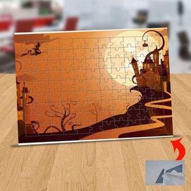 126215971 Uçurum Kenarında Şato 99 Parça Puzzle Yapboz Tablo