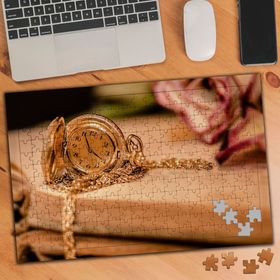 12625 Köstekli Saat Kitap Zaman 240 Parça Puzzle Yapboz