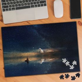12650 Gökyüzü Yansımalı Gece Bulutlar 240 Parça Puzzle Yapboz