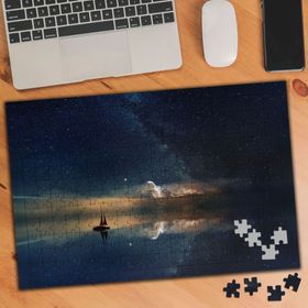 12650 Gökyüzü Yansımalı Gece Bulutlar 240 Parça Puzzle Yapboz