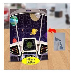 1282743 Uzay Mekiğinden Gezegenler 99 Parça Puzzle Yapboz Tablo
