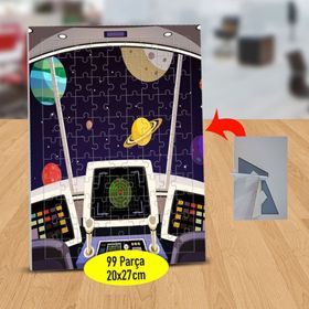 1282743 Uzay Mekiğinden Gezegenler 99 Parça Puzzle Yapboz Tablo