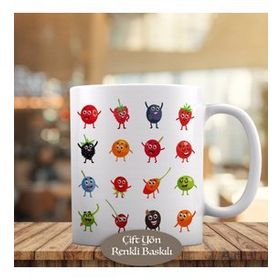 1284-14365 Neşeli Orman Meyveleri Kupa Bardak