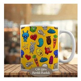 1284-5281 Renkli Semboller Kupa Bardak