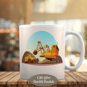 1284-8097 İnşaat Araçları, Dozer Kupa Bardak