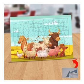 128410967 Neşeli Çiftlik Hayvanları 99 Parça Puzzle Yapboz Tablo