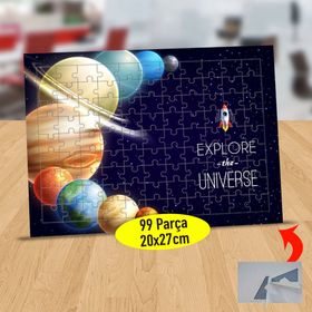128411269 Gök Bilim Gezegenler 99 Parça Puzzle Yapboz Tablo