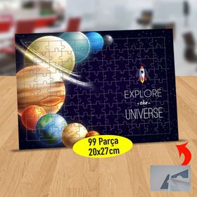 128411269 Gök Bilim Gezegenler 99 Parça Puzzle Yapboz Tablo