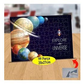 128411269 Gök Bilim Gezegenler 99 Parça Puzzle Yapboz Tablo