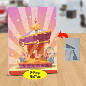 128411730 Dönen Atlı Karıncalar 99 Parça Puzzle Yapboz Tablo