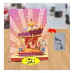 128411730 Dönen Atlı Karıncalar 99 Parça Puzzle Yapboz Tablo