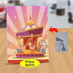 128411730 Dönen Atlı Karıncalar 99 Parça Puzzle Yapboz Tablo