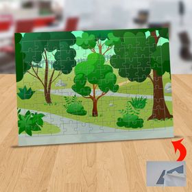 128412864 Ormandaki Ağaçlar 99 Parça Puzzle Yapboz Tablo