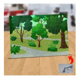 128412864 Ormandaki Ağaçlar 99 Parça Puzzle Yapboz Tablo
