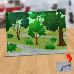 128412864 Ormandaki Ağaçlar 99 Parça Puzzle Yapboz Tablo