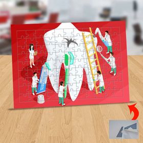 128414242 Diş Onaran Diş Doktorları 99 Parça Puzzle Yapboz Tablo