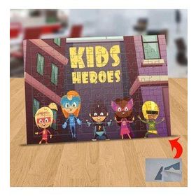 128415220 Çocuk Kahramanları 99 Parça Puzzle Yapboz Tablo